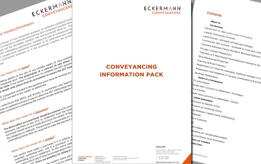 The new SA Conveyancing Information Pack: It’s like an almanac for everybody in real estate image